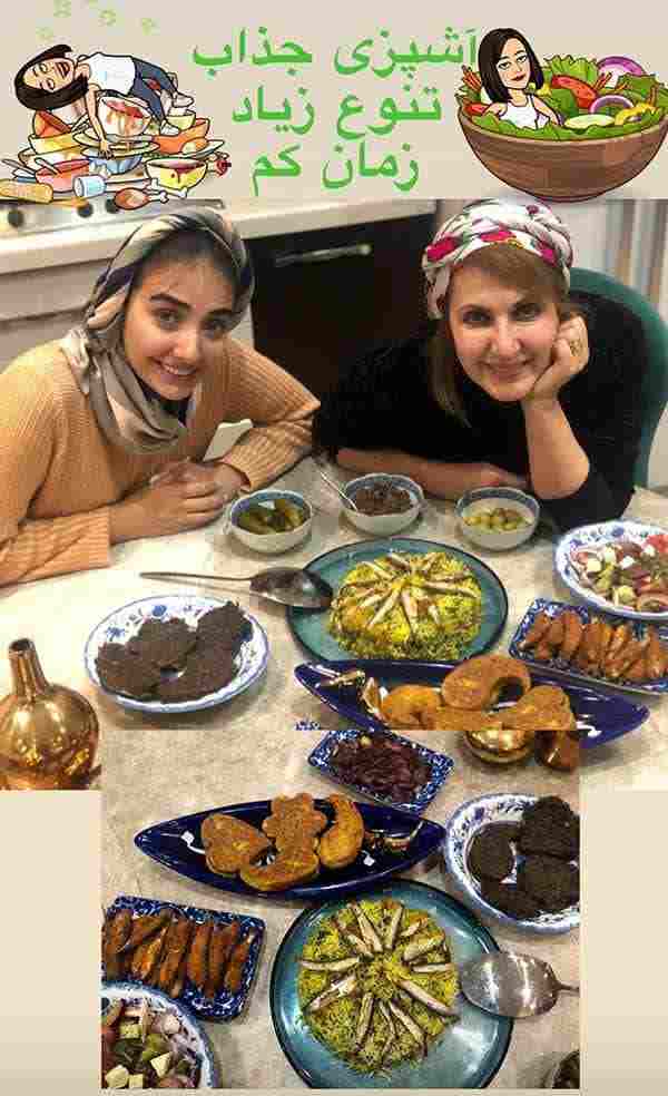 خودنمایی عروس و مادر شوهر بازیگر با آشپزی شان/ عکس