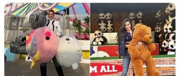 تقلید عجیب “خانم بازیگر” از جورجینیا سوژه شد/ عکس