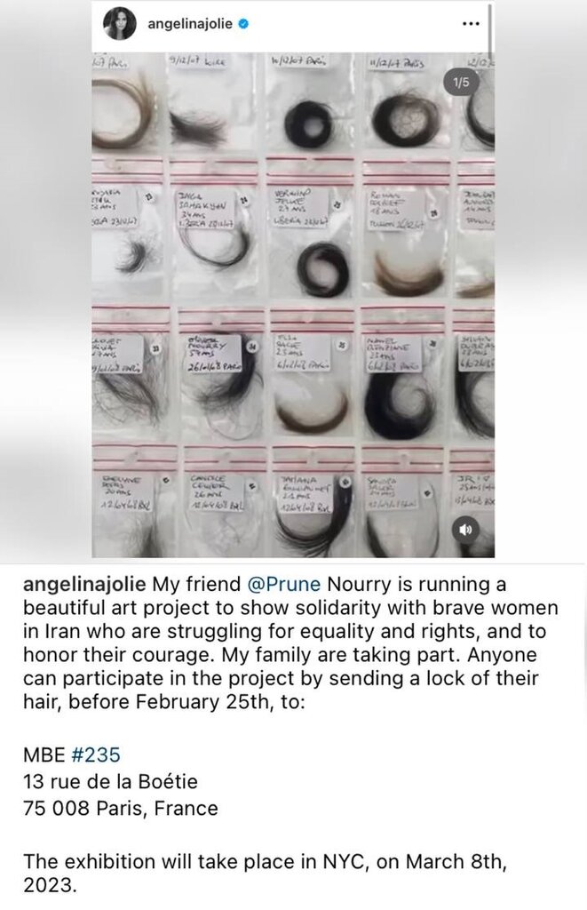 پست تازه “آنجلینا جولی” در رابطه با دختران ایرانی