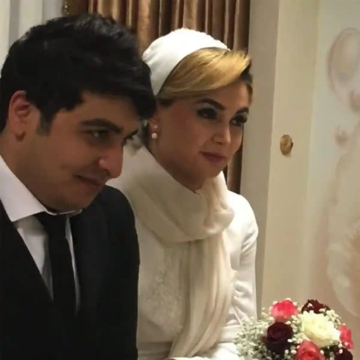 “خانم مجری معروف” در روز عروسی اش حسابی عوض شد/ عکس