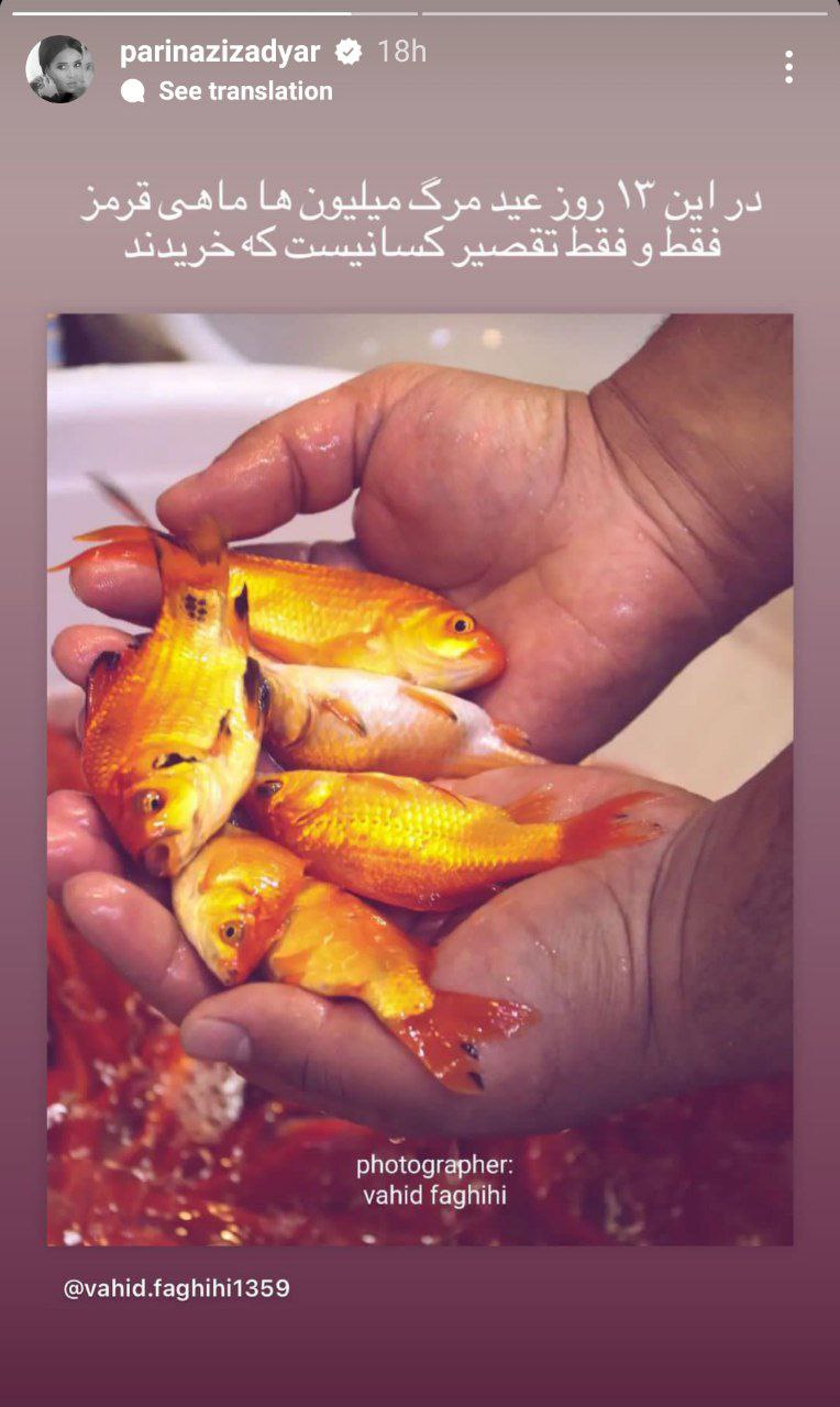 استوری عصبانی “پریناز ایزدیار” خطاب به مردم/ عکس