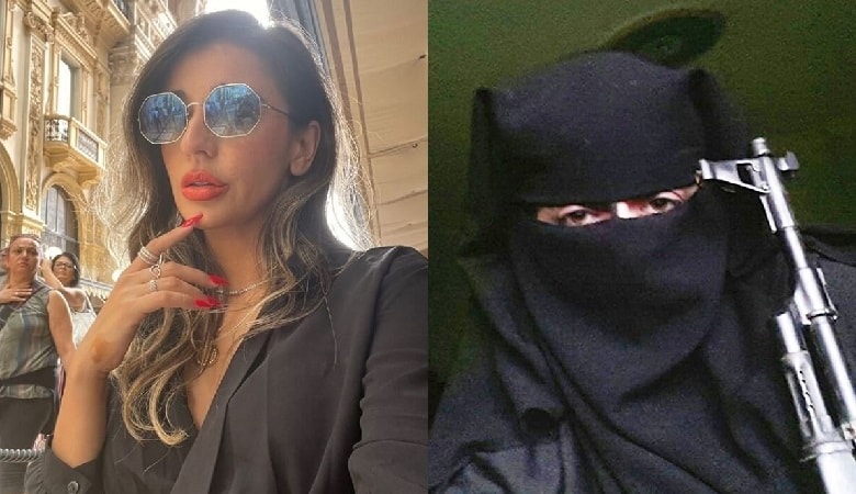 تصاویر حیرت انگیز/ وقتی زن داعشی مدل میشود!