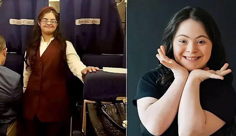 زیباترین مهماندار جهان که دل همه مسافران را می برد +عکس