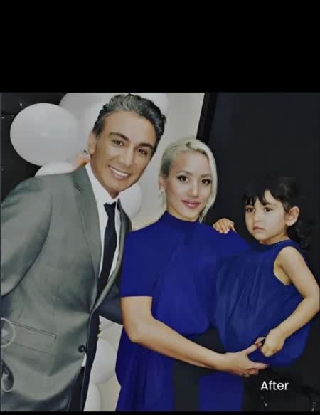 ست جالب لباس همسر و دختر “شادمهر عقیلی”/ عکس