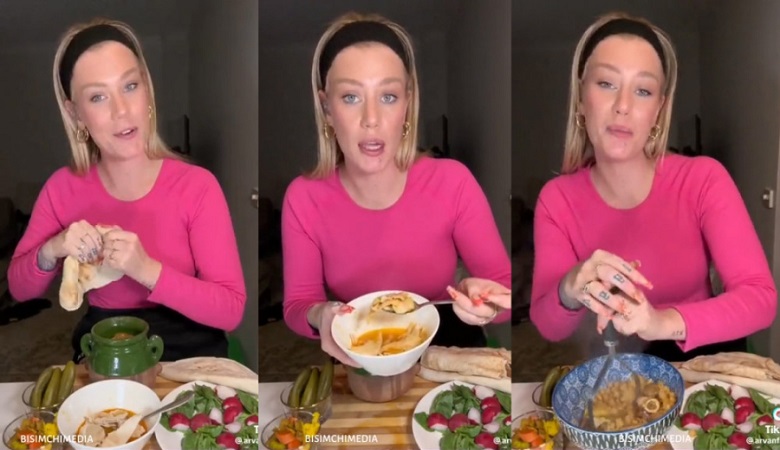 ویدئو/ با ولع آبگوشت خوردن زن خارجی دل ایرانی ها را برد