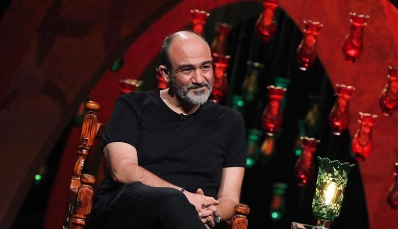 مهران غفوریان و دخترش در هیئت+عکس