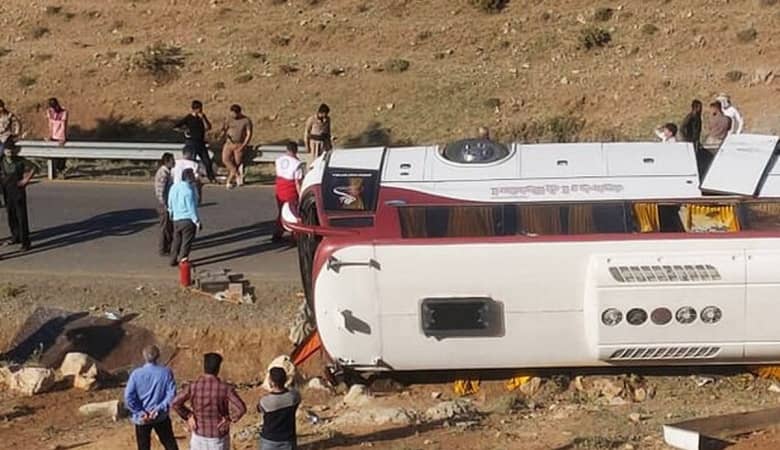 واژگونی اتوبوس خبرنگاران؛ آخرین اخبار