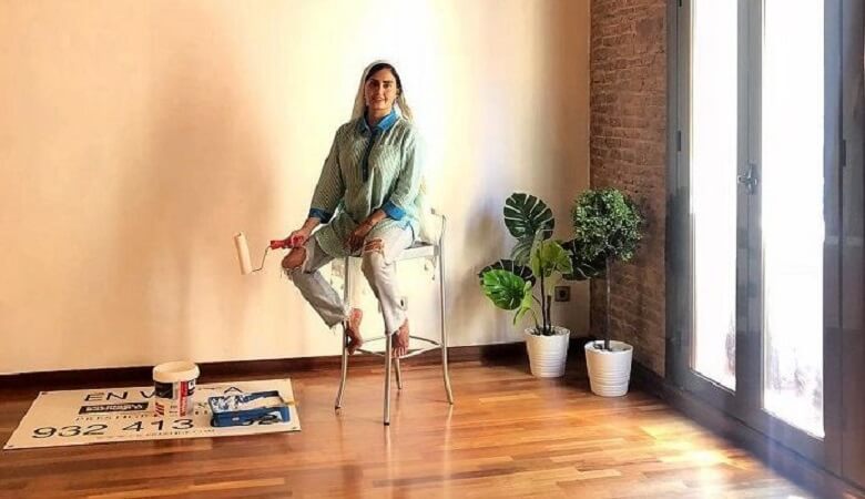 ویدئو/ نجاری کردن الناز شاکردوست در خانه لوکس و زیبایش