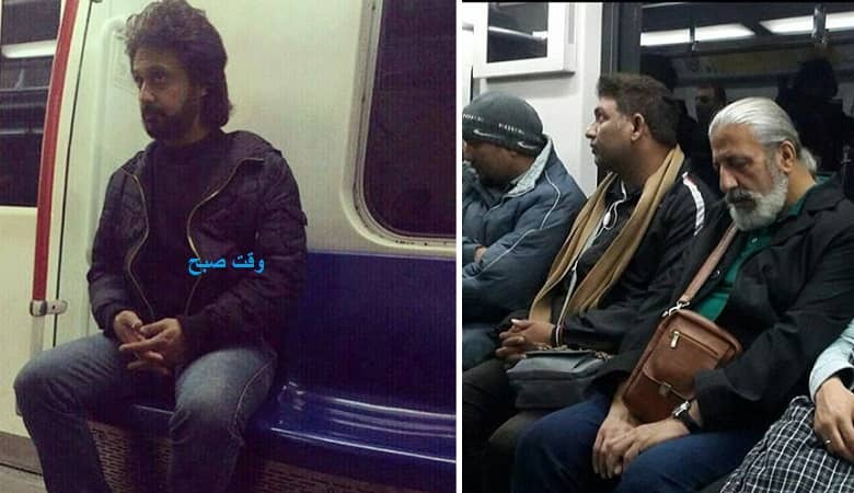 عکسی عجیب از خوانندگان لس آنجلسی در متروی تهران!