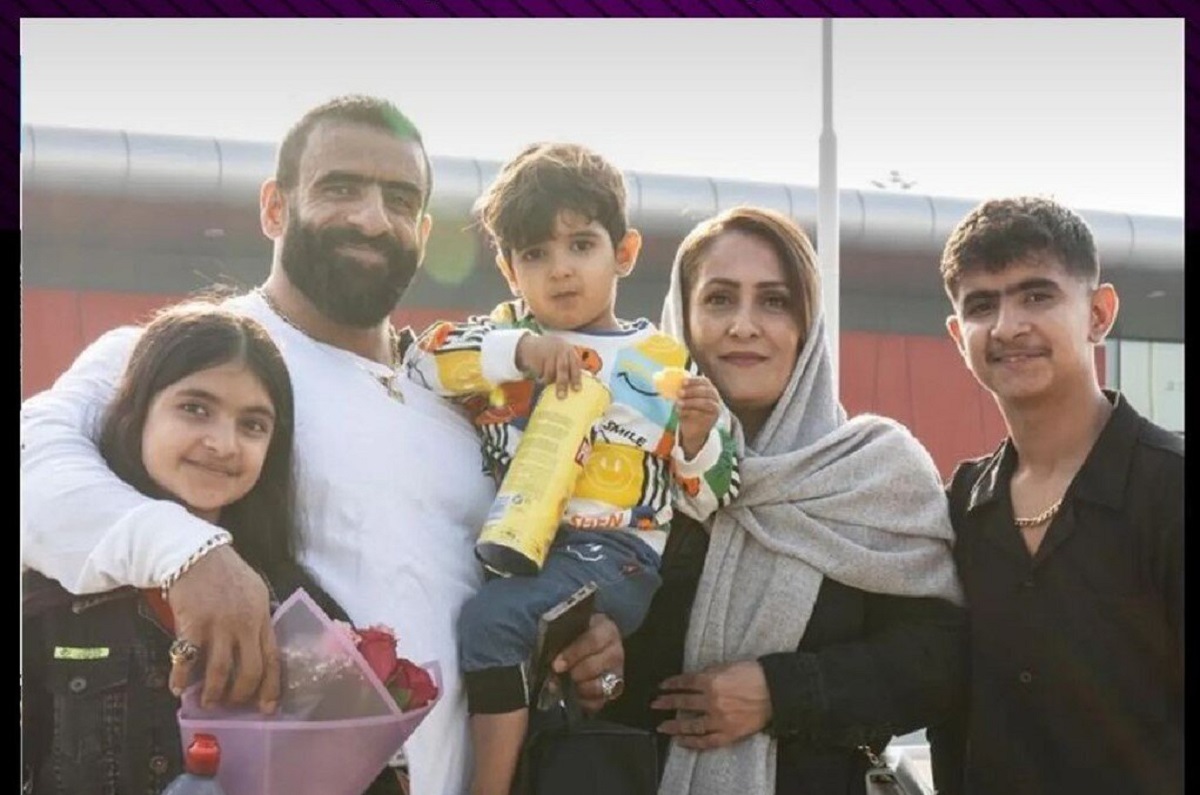 عکس/ تیپ متفاوت هادی چوپان و خانوادهاش در کشتی اماراتی