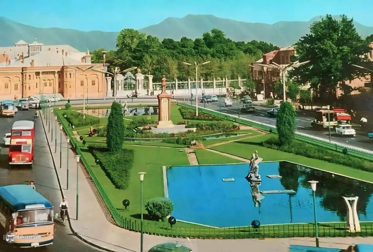 ۱۳۴۵ تصاویر دیدنی میدان بهارستان تهران از ۱۲۱۸ تا ۱۳۸۶